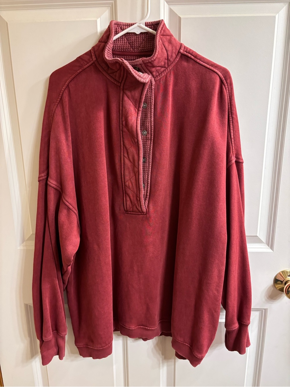 Aerie Women's Burgundy/Rust Pullover Sweatshirt
